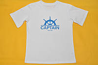 Белая футболка для мальчика Captain