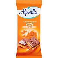 Молочный шоколад Alpinella mleczna toffee 90 гр