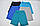 Детские трикотажные шорты голубые, фото 3