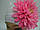 Шапочка ( белая) с розовой хризантемой, фото 2