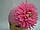 Шапочка розовая с цветком хризантемы, фото 2