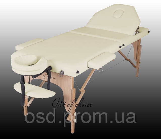 Трехсекционный деревянный массажный стол ROS