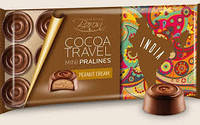 Молочный шоколад Baron excellent cocoa travel mini pralines peanut cream 0,100 гр.