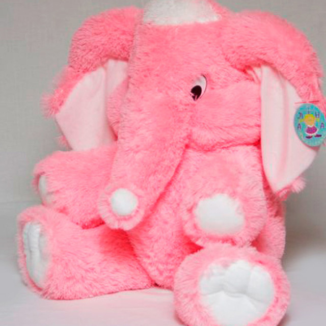 Мягкая игрушка розовый слон 90 см