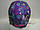 Шапка ушанка фиолетовая - сердечки, фото 2