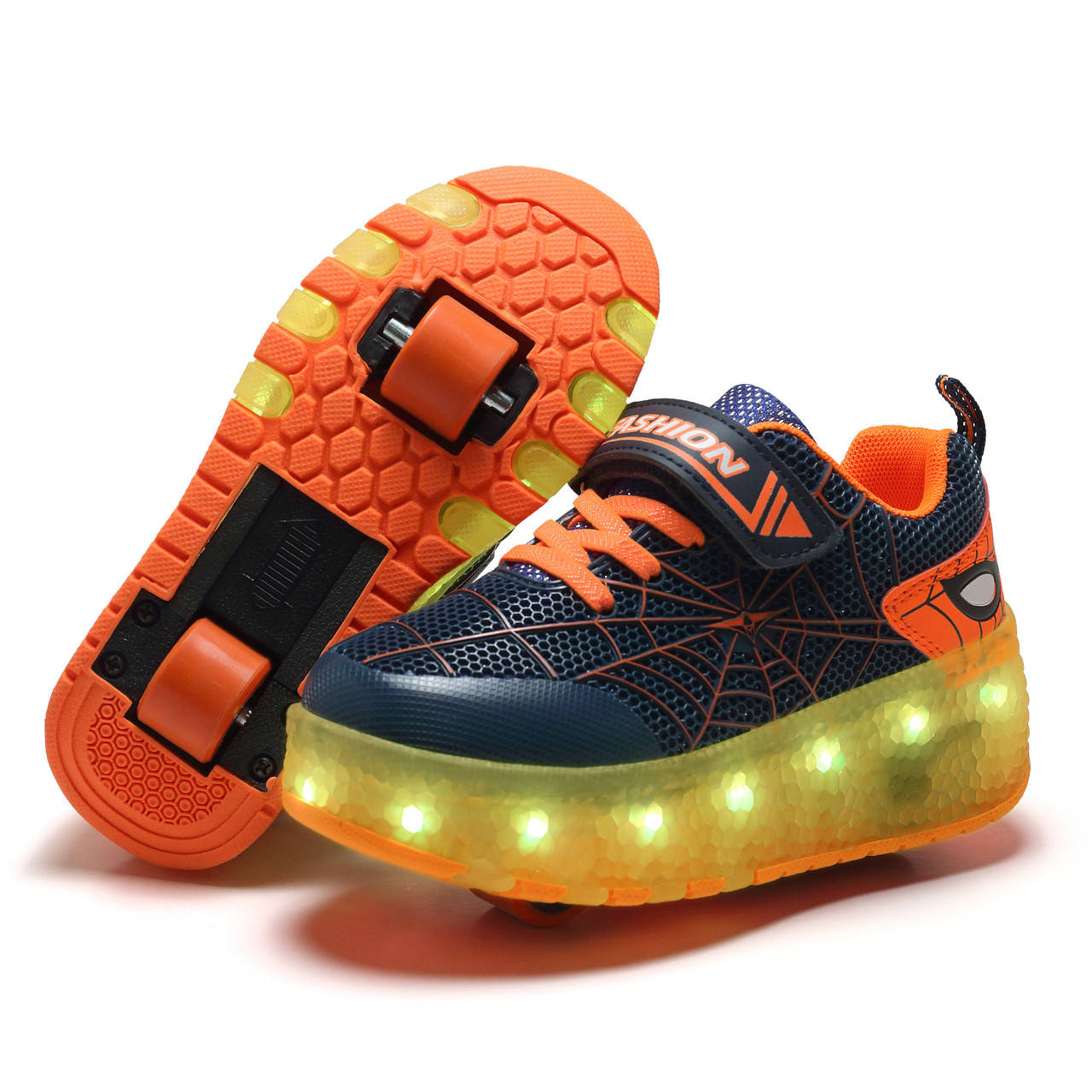 Роликовые кроссовки с LED подсветкой, темно-синие на 2-х колесах, размер 31 (LR 1243)
Роликовые кроссовки с LED подсветкой, темно-синие на 2-х колесах, размер 31 (LR 1243)
