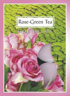 Свечи ароматические чайные " Роза - Зеленый чай "
