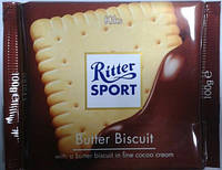 Шоколад RITTER SPORT молочный c бисквитным печеньем 100 г.