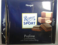 Шоколад молочный "Ritter Sport" praline 100 г.