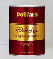 Polifarb Эмаль DekoLux красная, 2,7 кг