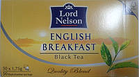 Чай Lord Nelson черный в пакетиках English Breakfast 50 шт.