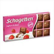 Молочный шоколад с клубнично-йогуртовой начинкой "Schogetten Yoghurt-Strawberry" 100 г.