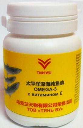 OMEGA-3 рыбий жир в капсулах - для иммунитета с витамином Е (90 капс.,Тяньву, Китай
OMEGA-3 рыбий жир в капсулах - для иммунитета с витамином Е (90 капс.,Тяньву, Китай