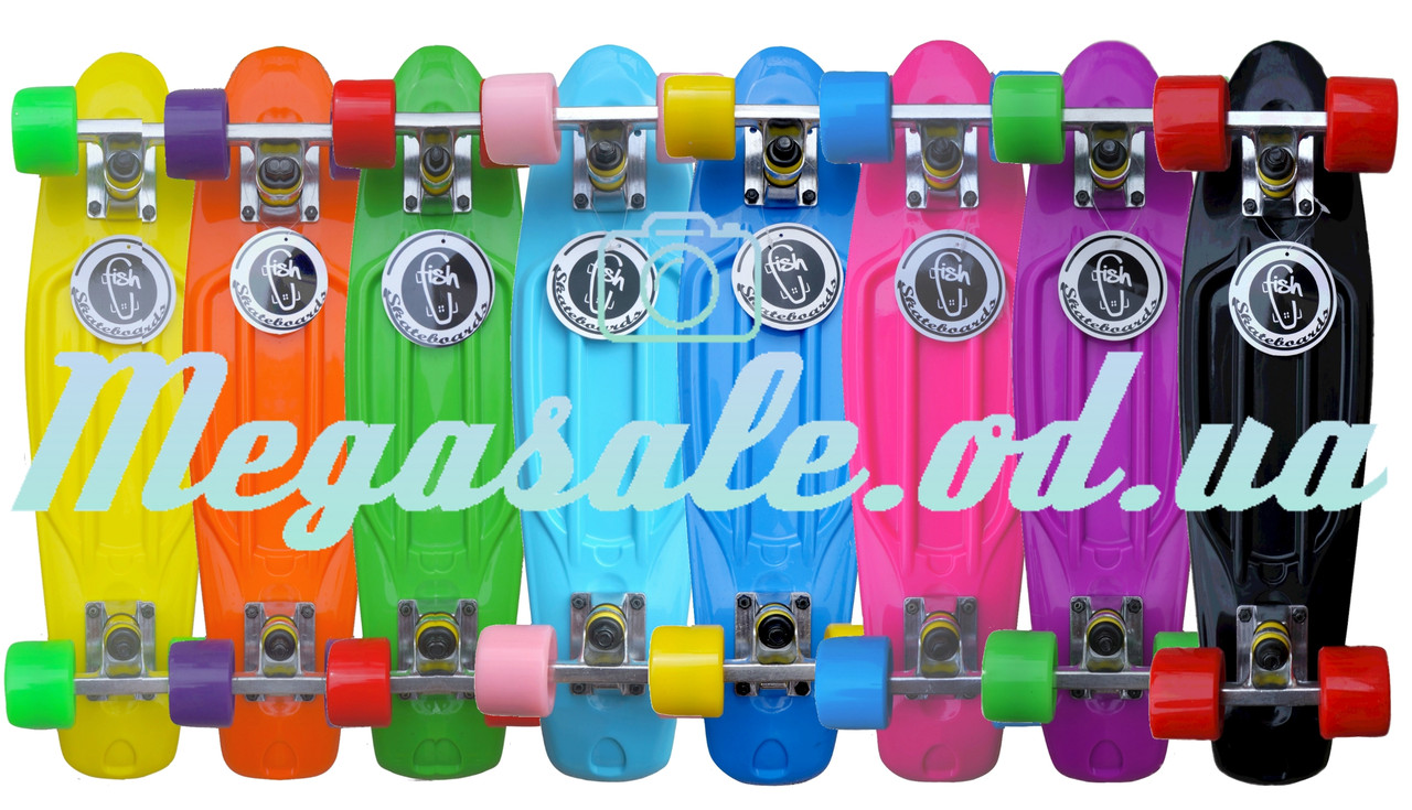 Скейтборд фиш Penny Board (Пенни борд фиш) Fishskateboards: 8 цветов Салатовый, Разные цвета
Скейтборд фиш Penny Board (Пенни борд фиш) Fishskateboards: 8 цветов Салатовый, Разные цвета