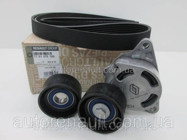 Ремнь генератора + 2 ролика на Рено Мастер 2006-> 2.5dCi (146 л.с.+AC) — Renault - 7701475193
Ремнь генератора + 2 ролика на Рено Мастер 2006-> 2.5dCi (146 л.с.+AC) — Renault - 7701475193