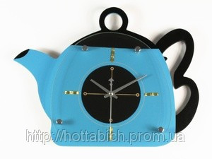 Часы настенные Кухонные Чайник выбор цвета код 02153
