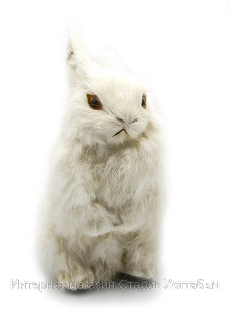 Фигурка Кролик натуральный мех код 23748