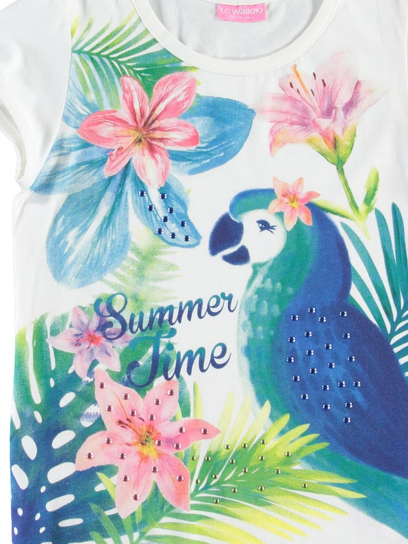 Футболка для девочки LC Waikiki белого цвета с надписью Summer Time 5-6(рост 110-116), Белый
Футболка для девочки LC Waikiki белого цвета с надписью Summer Time 5-6(рост 110-116), Белый