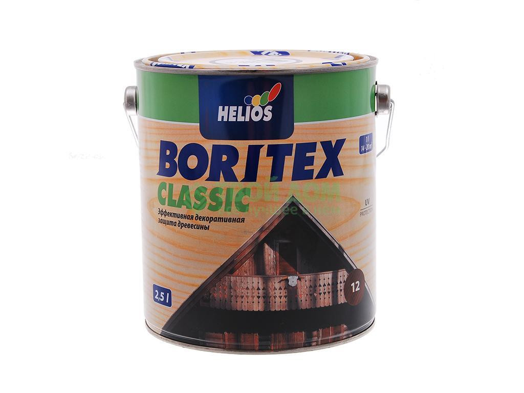 Helios Boritex Clasic (боритекс лазур) 2.5 л. Эбеновое дерево, деревозащитная лак-пропитка на воске , с УФ фильтром
Helios Boritex Clasic (боритекс лазур) 2.5 л. Эбеновое дерево, деревозащитная лак-пропитка на воске , с УФ фильтром