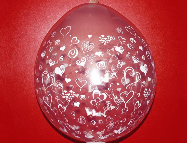Воздушные шарики "Сердечки" прозрачные кристалл для подарков18"(45 см) оптом ТМ Gemar