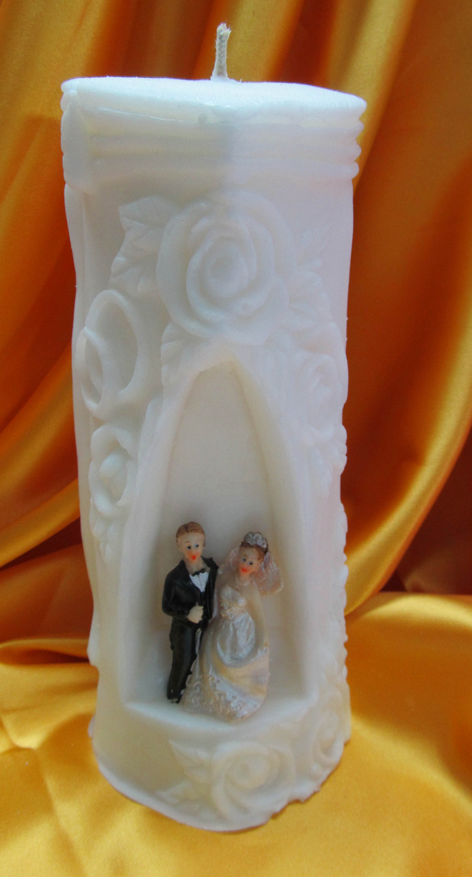 Свадебная свеча семейный очаг. Арка большая белая