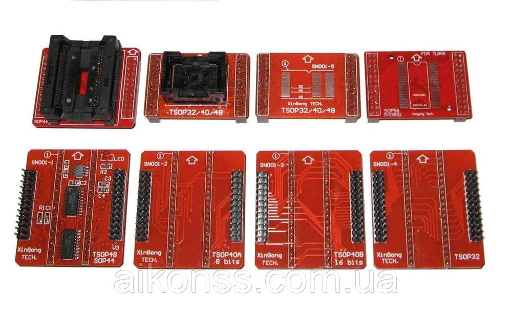 8 шт. НОВЫЕ оригинальные Адаптеры MiniPro TL866 Универсальный Программатор TSOP32 TSOP40 TSOP48 SOP44 SOP56
8 шт. НОВЫЕ оригинальные Адаптеры MiniPro TL866 Универсальный Программатор TSOP32 TSOP40 TSOP48 SOP44 SOP56