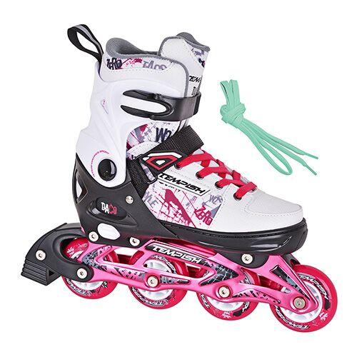 Спортивные роликовые коньки 33-36р. раздвижные, белые Tempish DACO white, Розовый
Спортивные роликовые коньки 33-36р. раздвижные, белые Tempish DACO white, Розовый