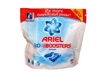 Стиральный порошок + пятновыводитель для белого белья - ARIEL 3d Booster - 14шт.
