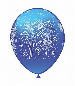 Воздушные шарики Фейерверк шелкография микс 12" (30 см)  ТМ Show