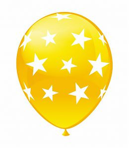 Воздушные шарики Звезды шелкография микс 12" (30 см)  ТМ Show