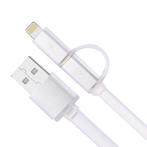 Оригинальный кабель трансформер Remax Aurora / Ремакс USB для iPhone 5. 5S, 5C, 6, 6S, 6 + Micro USB Белый
Оригинальный кабель трансформер Remax Aurora / Ремакс USB для iPhone 5. 5S, 5C, 6, 6S, 6 + Micro USB Белый