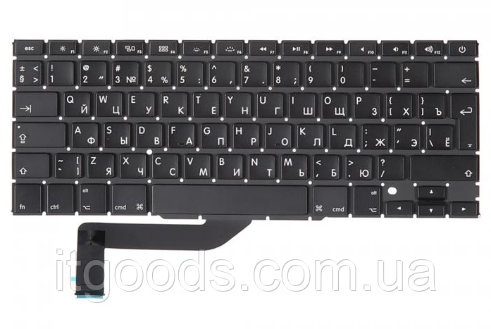 Клавиатура для Apple Macbook Pro Retina 15" A1398 (2012-2015) MC975 MC976 (раскладка RU, вертикальный Enter)
Клавиатура для Apple Macbook Pro Retina 15" A1398 (2012-2015) MC975 MC976 (раскладка RU, вертикальный Enter)
