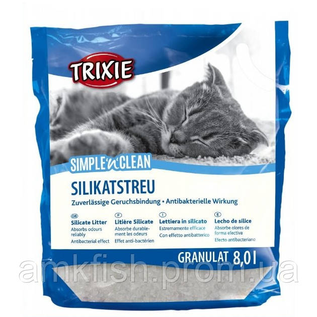 Trixie Simplen Clean Silicate Litter Granulat силикагелевый наполнитель в гранулах 8л
Trixie Simplen Clean Silicate Litter Granulat силикагелевый наполнитель в гранулах 8л