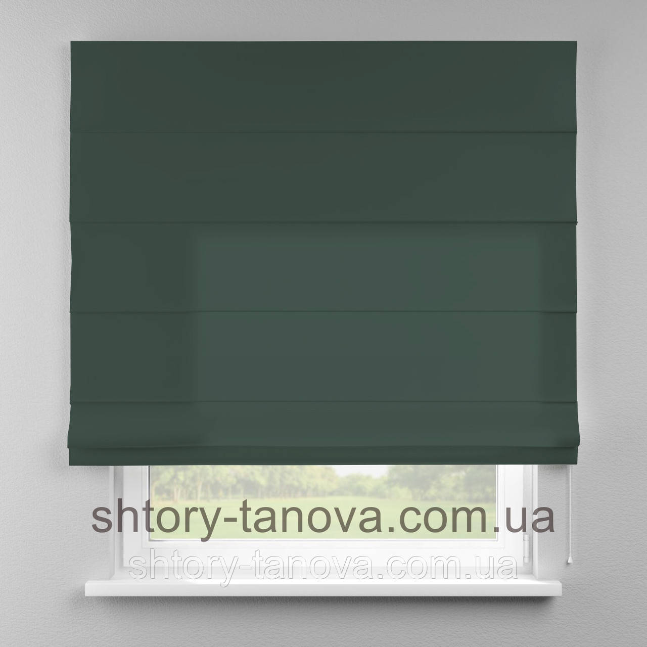 Римская штора 160x170 см из однотонной ткани, тёмно-зелёный, хлопок 75%, полиэстер 25%
Римская штора 160x170 см из однотонной ткани, тёмно-зелёный, хлопок 75%, полиэстер 25%