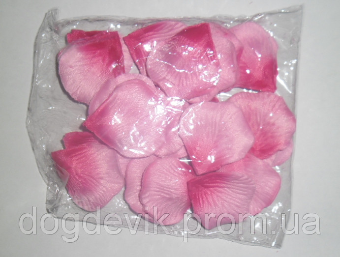 Искусственные красно-розовые лепестки роз (600 шт.)