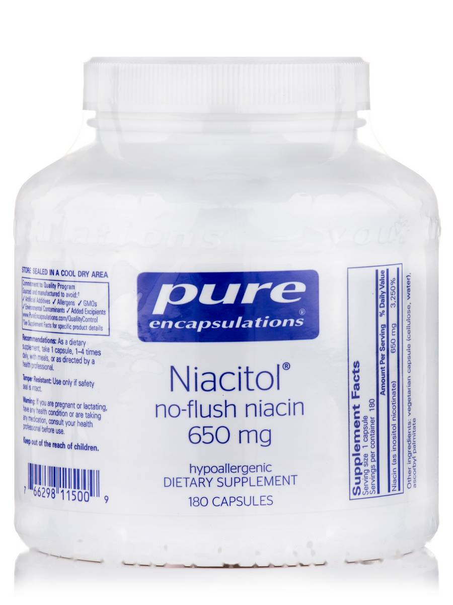 Ниацитол (никотиновая ниацина) 650 мг, Niacitol (no-flush niacin), Pure Encapsulations, 180 капсул
Ниацитол (никотиновая ниацина) 650 мг, Niacitol (no-flush niacin), Pure Encapsulations, 180 капсул