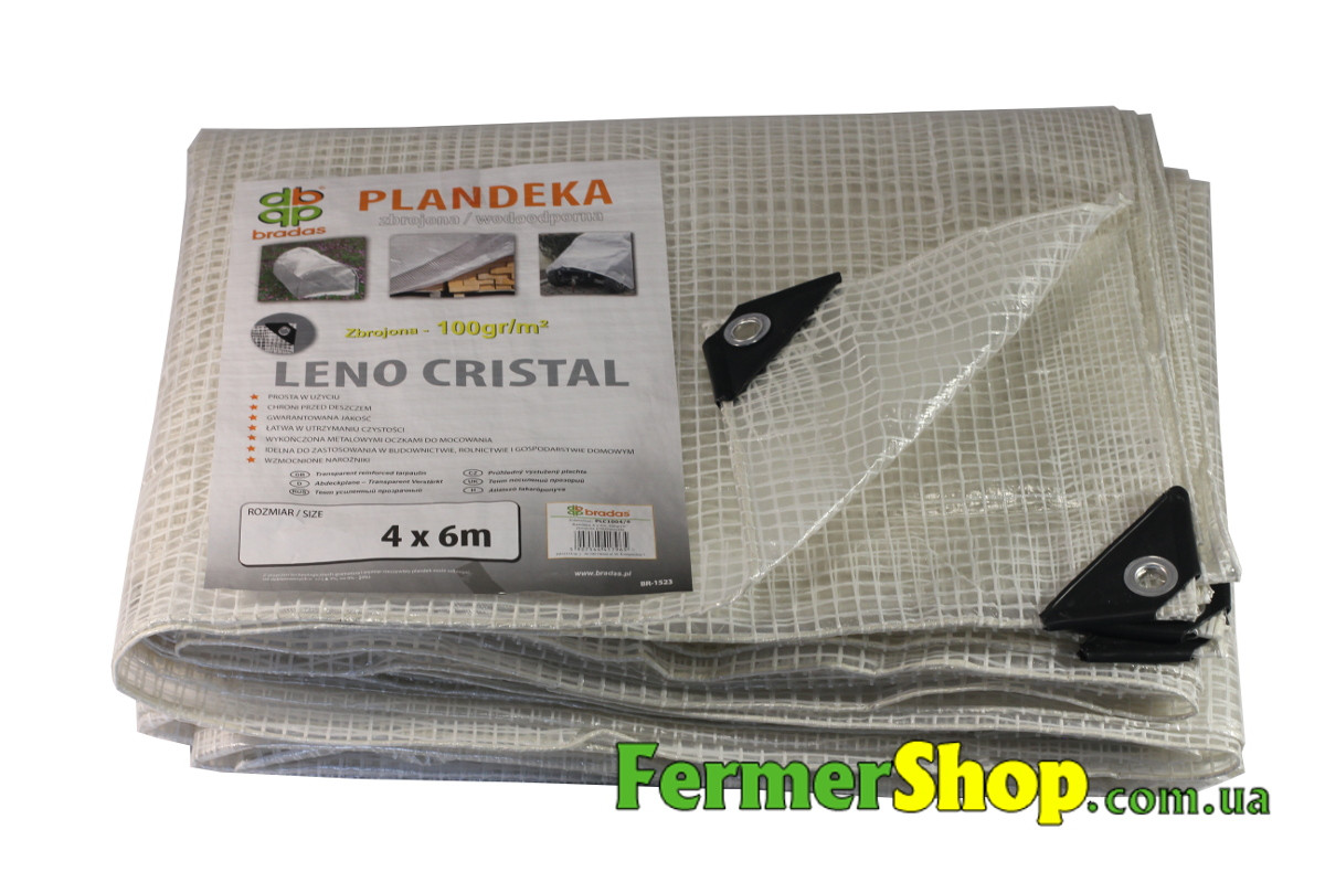 Тент армированный прозрачный водонепроницаемый LENO CRISTAL 100 г/м², размер: 5х8 м - Польша
Тент армированный прозрачный водонепроницаемый LENO CRISTAL 100 г/м², размер: 5х8 м - Польша