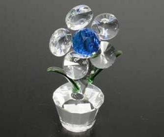 Хрустальный цветок Цветок синий
