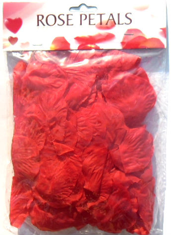 Искусственные свадебные красные лепестки роз (150 шт.)