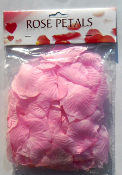 Искусственные свадебные розовые лепестки роз (150 шт.)