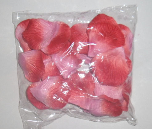 Лепестки роз искусственные красно розовые ( 600 шт. )