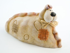 Статуэтка из керамики Собака лежачая