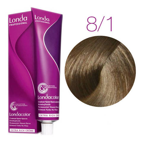 Крем-краска для волос Londa Color 8/1 светлый блонд пепельный (стойкая крем-краска, 60 мл)
Крем-краска для волос Londa Color 8/1 светлый блонд пепельный (стойкая крем-краска, 60 мл)
