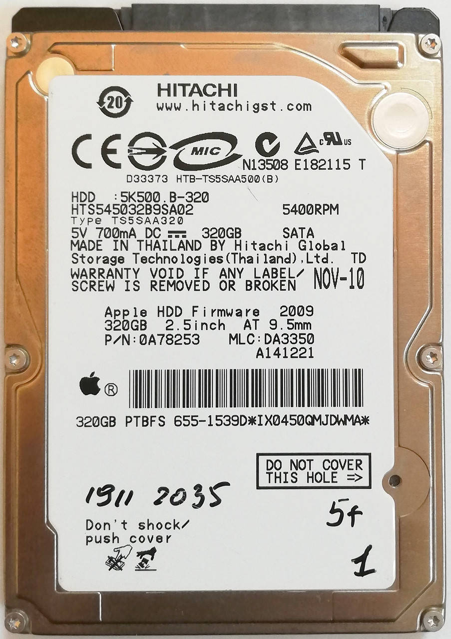 Жесткий диск для ноутбука Hitachi Travelstar 320GB 2.5" 8MB 5400rpm (HTS545032B9SA02) SATAII 3Gb/s Б/У
Жесткий диск для ноутбука Hitachi Travelstar 320GB 2.5" 8MB 5400rpm (HTS545032B9SA02) SATAII 3Gb/s Б/У