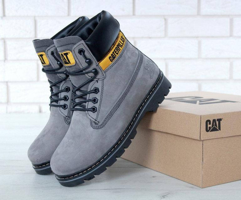 Ботинки унисекс натуральный нубук с мехом Cat Caterpillar "Серые" р. 37 - 43, Серый
Ботинки унисекс натуральный нубук с мехом Cat Caterpillar "Серые" р. 37 - 43, Серый