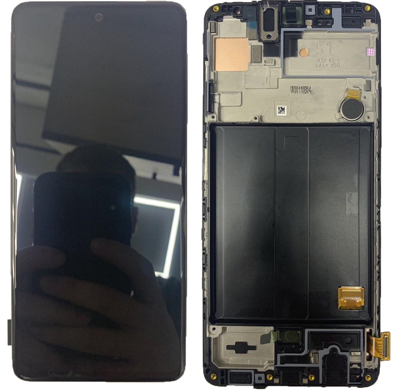 Дисплей Samsung A515F Galaxy A51 тачскрин модуль черный OLED отличного качества в рамке
Дисплей Samsung A515F Galaxy A51 тачскрин модуль черный OLED отличного качества в рамке