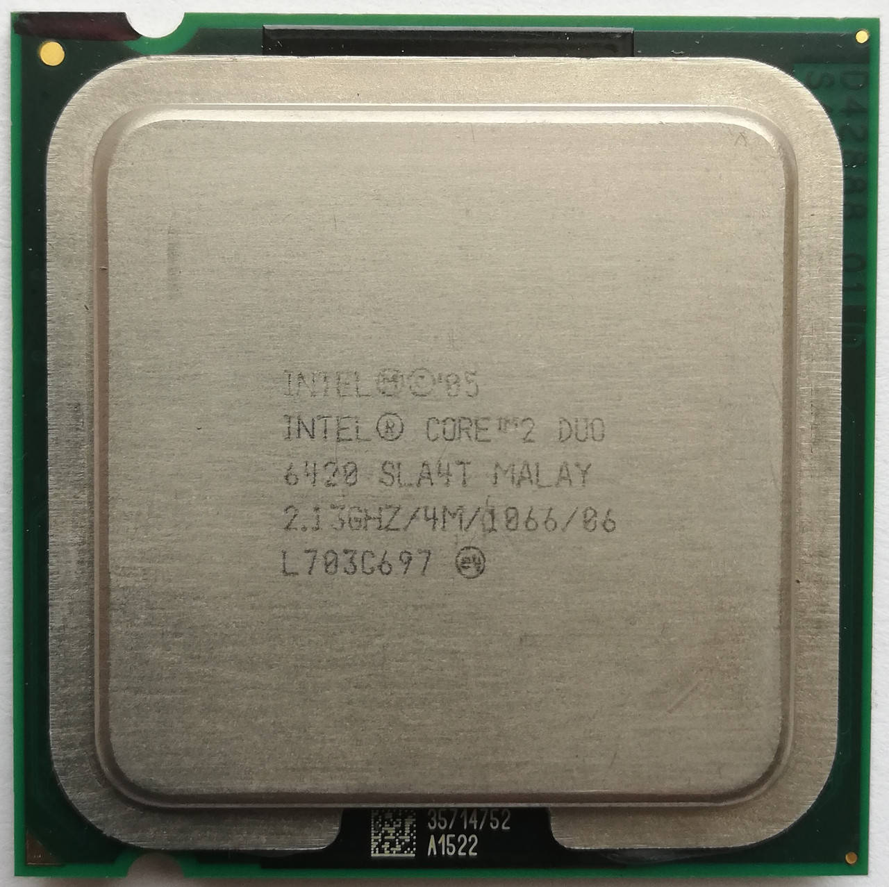 Процессор Intel Core 2 Duo E6420 B2 SLA4T 2.13GHz 4M Cache 1066 MHz FSB Socket 775 Б/У
Процессор Intel Core 2 Duo E6420 B2 SLA4T 2.13GHz 4M Cache 1066 MHz FSB Socket 775 Б/У