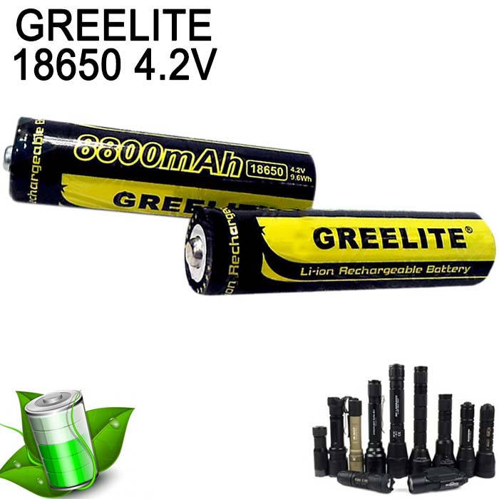 Аккумуляторная батарея для фонаря аккумулятор для фонарика GREELITE 18650 8800mAh 4.2V 9.6Wh
Аккумуляторная батарея для фонаря аккумулятор для фонарика GREELITE 18650 8800mAh 4.2V 9.6Wh