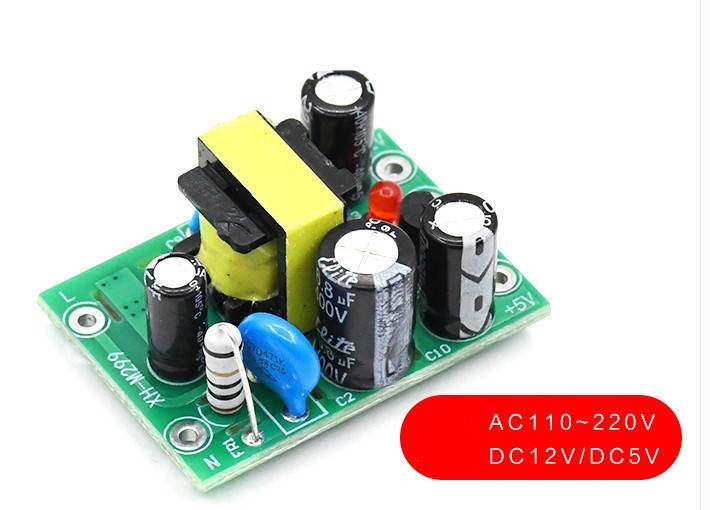 Импульсный Блок питания, AC-DC двухканальный преобразователь 220-12V/5V 0.5А/0.1A 0.5-6W
Импульсный Блок питания, AC-DC двухканальный преобразователь 220-12V/5V 0.5А/0.1A 0.5-6W