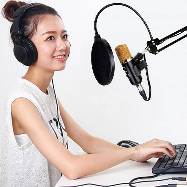 Конденсаторный микрофон студийный M-800 U Pro-MIC для ПК со стойкой и ветрозащитой Black-Gold (Настоящие фото)
Конденсаторный микрофон студийный M-800 U Pro-MIC для ПК со стойкой и ветрозащитой Black-Gold (Настоящие фото)